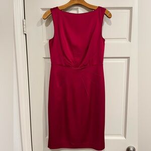 Banana Republic Red Starburst Sheath Dress Size 4